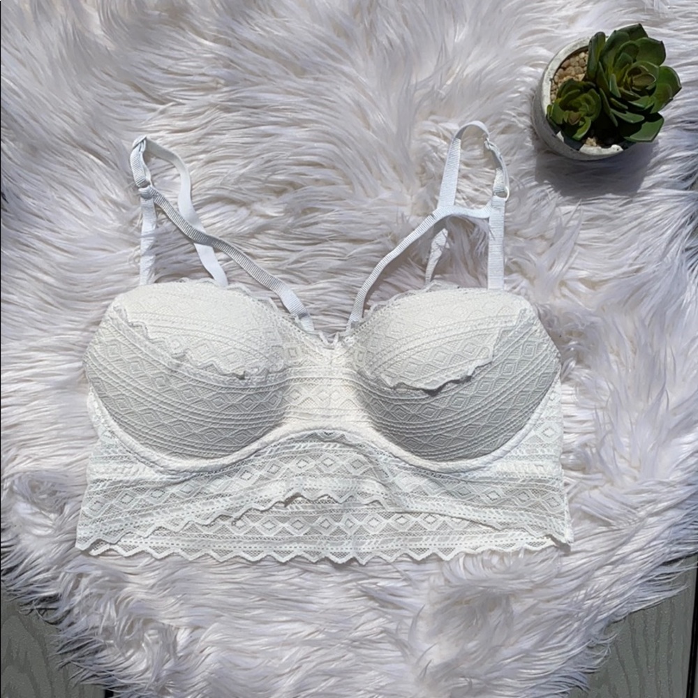 Victoria’s Secret PINK lace strappy bandeau bra